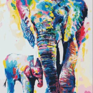 Gekleurde olifanten