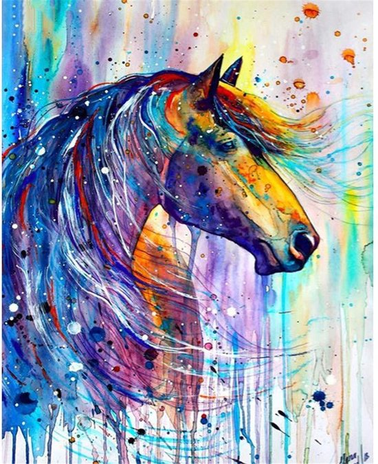 diamond painting paardenhoofd
