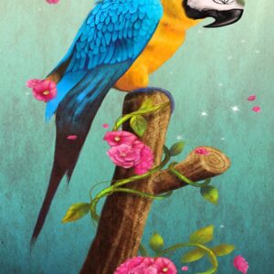 diamond painting papegaai