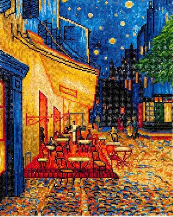 diamond painting van gogh cafe at night
