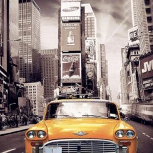 diamond paitnting auto taxi in New York