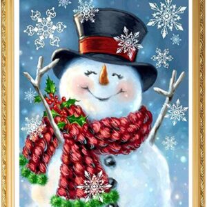 Lachende Kerst Sneeuwpop